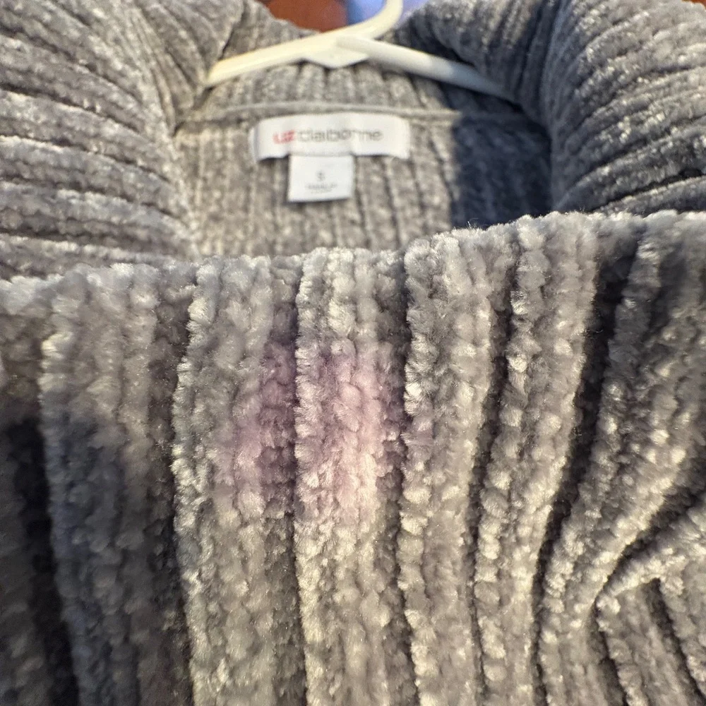 Liz Claiborne Cowl Neck Sweater Womens Size S Gray
